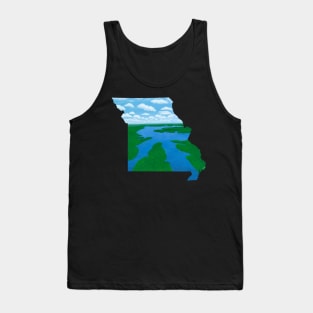 Lake of the Ozarks Michigan Silhouette Tank Top